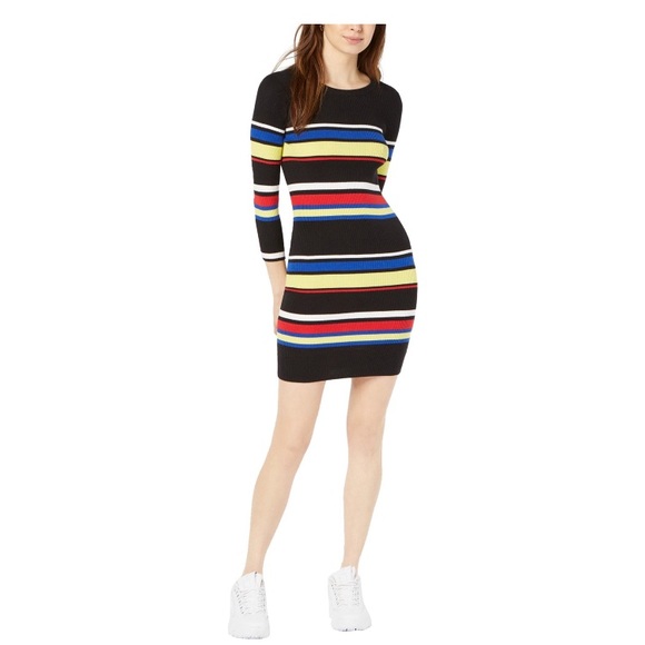 New Sanctuary trailblazer Dress Cyber Disco Striped Size Medium - Picture 2 of 10